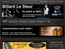 Tablet Screenshot of billardlesieur.com